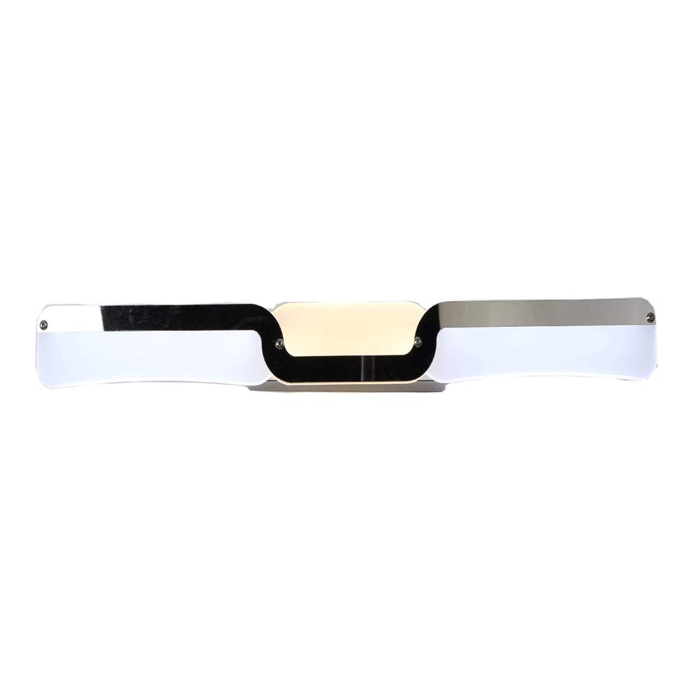 Lampe miroir salle bain, applique murale 10 W LED pour miroir bain blanc froid métal + acrylique, éclairage maquillage avant pour armoire à miroir, coiffeuse, décoration dressing
