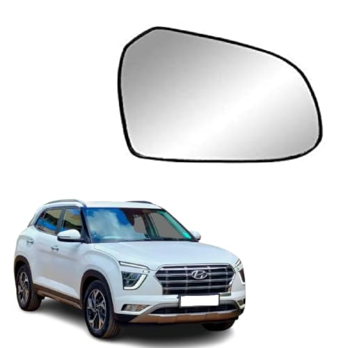 Image of ORVM Rear Side View Mirror Glass /Sub Mirror Plate compatible with Hyundai Creta (Creta 2nd GEN Type 2 (2020-2025), RIGHT DRIVER SIDE)