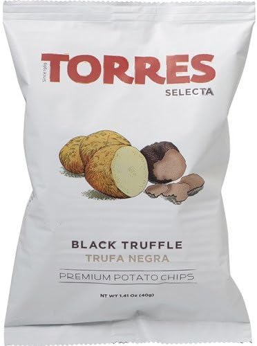 Patatas Fritas Torres Black Truffle Premium Potato Chips (5 X 1.41 Ounce)