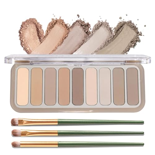 9 Colors Matte Eyeshadow Palette, High Pigmented Natural Nude Eye...