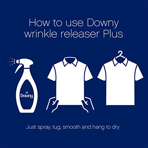 Downy Wrinkle Release Spray Plus, Static Remover, Odor Eliminator, Steamer For Clothes Accessory, Fabric Refresher And Ironing Aid, Light Fresh Scent, 16.9 Fluid Ounce (Pack Of 4) #TOP3