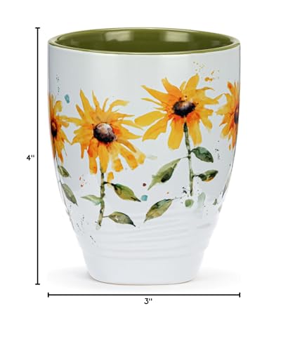 Taza de cerámica Stoneware color girasol 414 ml miniatura 6