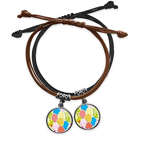 Oeufs de pâques bracelet cuir double ajustable résistant pour peaux sensibles sans irritation