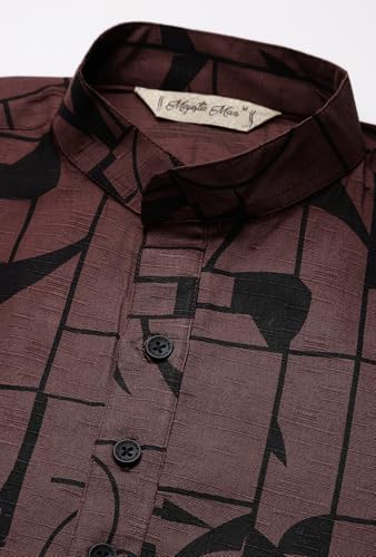 Image of Majestic Man Men's Cotton Regular Fit Casual Kurta
