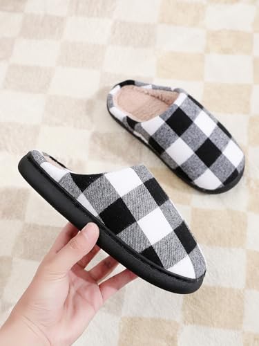 Image of Slippers for Women Men Fuzzy Memory Foam Slipper Fluffy Winter Soft Warm Slip On House Shoes