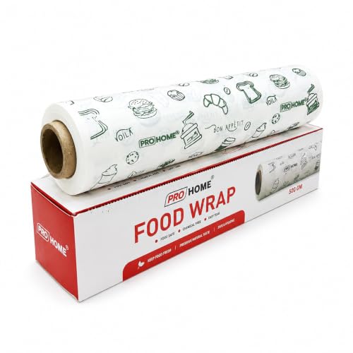 Image of PROHOME 50 Meter Food Wrapping Paper for Roti | Reusable Butter Paper Roll for Kitchen, Baking, Cooking, Packing & Serving | Non-Stick Foil Paper for Food Wrap