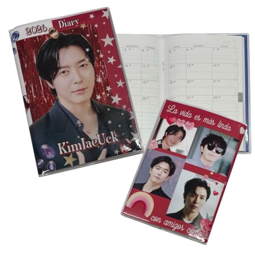 キムジェウク 2026 ダイアリー 手帳 A6サイズ カレンダー 韓流 グッズ fx302-34