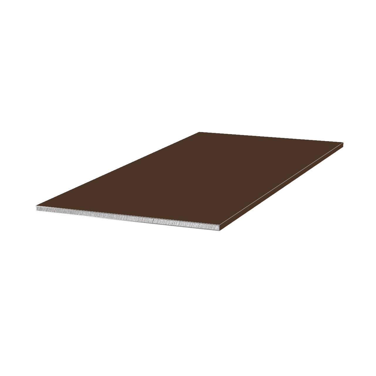 Profilé Z Aluminium Ral 8014 Marron 1mm - Longueurs 1m 1.5m 2m - Protection Film