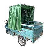 Abdeckung für elektrische Lastendreiräder 未处理 Plane for Elektro-Lastendreiräder, Dreiradabdeckung, Oxford-PVC, regenfest, Ganzjahresschutz, Scheren-Teleskoprahmen, mehrere Größen(160cm/63in*110cm/43in