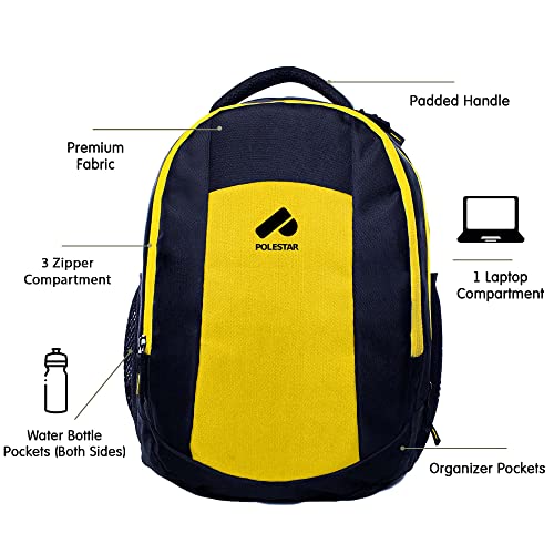 Image of POLE STAR Noble 32 L Bag for College, School, Office, Casual Multipurpose Backpack with 15.6 inch Laptop Compartment, Water Resistant, Unisex Design, Stylish & Durable, 1 Year Warranty