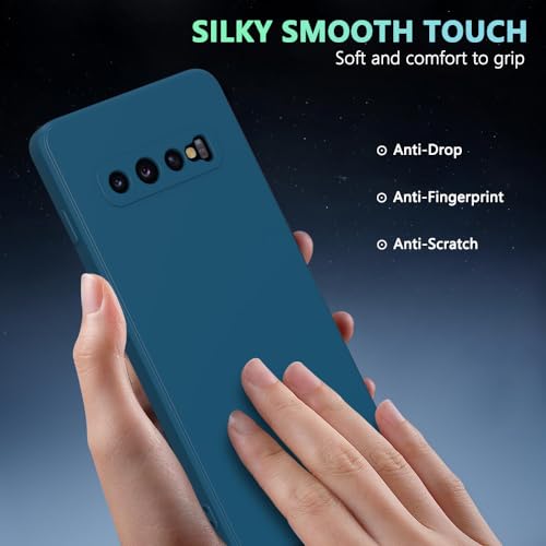 Image of for Samsung Galaxy S10 Plus Case Dark Blue, Scratch Resistant with Soft Touch, Slim Thin Phone Cover for Samsung Galaxy S10 Plus