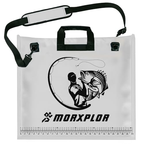 MORXPLOR Fish Bag Heavy Duty Tournament Fishing Weigh in Bag 26x23 19x34 inches