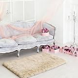 sourcing map Dollhouse Miniature Carpet, 1:12 Fluffy Doll House Rugs Prop Small House Accessories for Doll House Furniture Decor Play, Pink Oval - Image 6