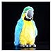 Giocattoli di Peluche Simulazione Macaw Peluche Pappagallo Parrot Grigio Soft Bird Model Real Cute Plush Toy Regalo Zzib (Color : Macaws Blue, Height : High 30cm)