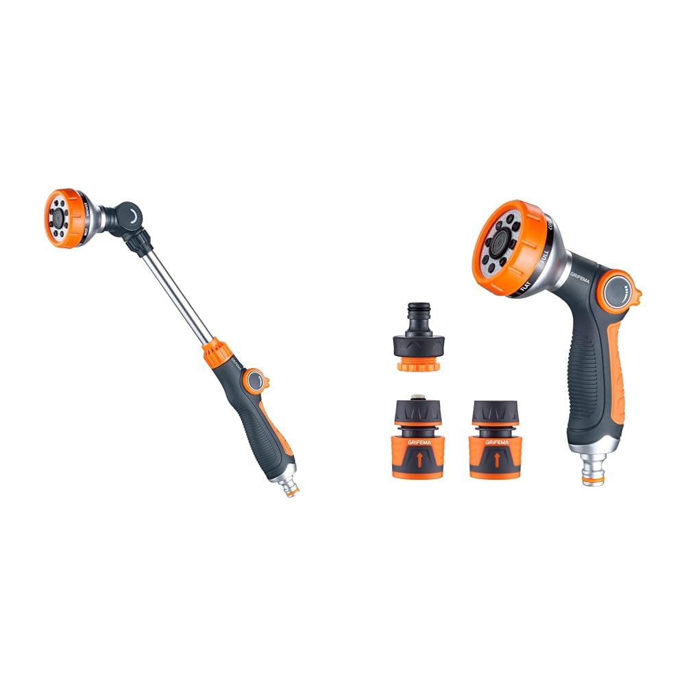 Pistolet D'arrosage GRIFEMA 8 Modes - Pulvérisateur Jardin Et Lavage Voiture