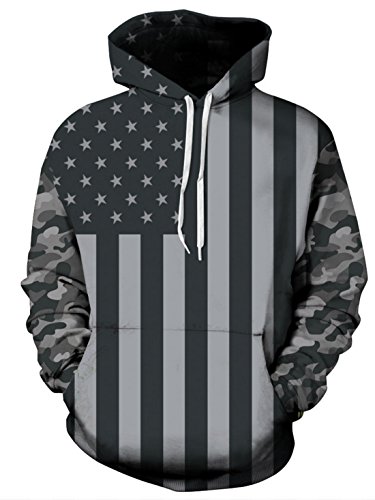 FEOYA Mens Unisex 3D Printed Hoodies Hooded Sweatshirts Graphic Pocket Pullover