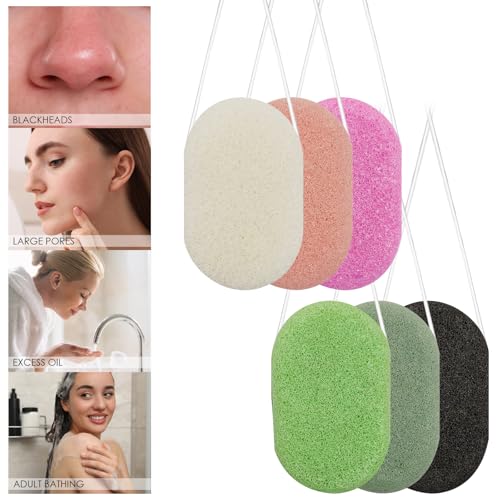 Esponjas Konjac de limpieza facial para eliminar células muertas con exfoliación suave 4