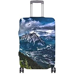 Caña Ajing AJINGA Canada - Funda Protectora para Maleta de Viaje con diseño de montañas y Rocas (Talla S, 45,7 a 50,8 cm)