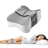 NIdreamCE Coussin pour Genoux pour dormeurs sur Le côté avec Soutien réglable Cuisse et...