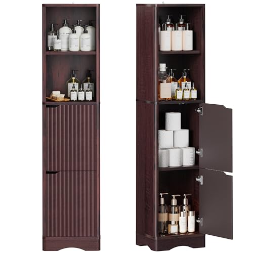 67 Tall Bathroom Storage Cabinet with Shelves