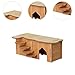 MotiveTech Hamster Shelter with Climbing Access for Small Pets, Polygonal Hole