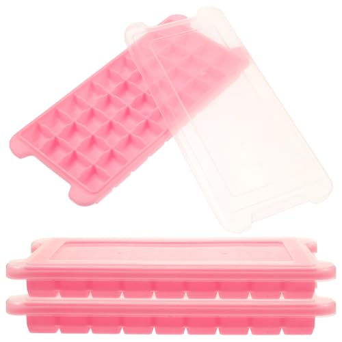 BESPORTBLE 3 piezas bandeja de hielo de silicona rosa miniatura 1