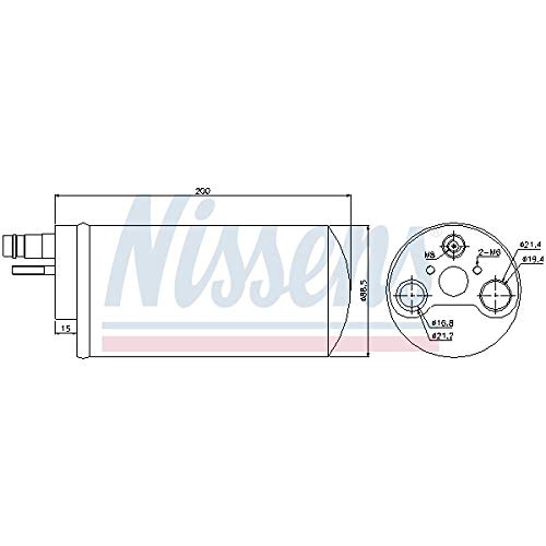 Nissens 95494 Filtro Deshidratante per aria condizionata