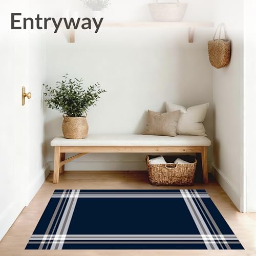 Tapete decorativo azul 8x10 ODika para área alta tránsito miniatura 3