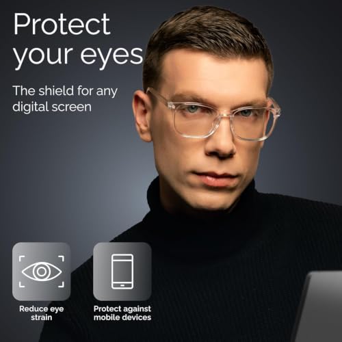 Image of livho High Tech Blue Light Glasses - Advanced Blue Light Blocking Computer Glasses - Screen Fatigue & UV Protection