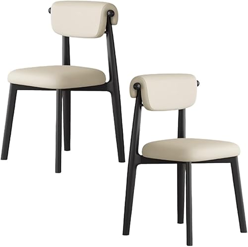 Miniatura 21 de YVYKFZD Juego de sillas de comedor, silla de comedor de madera maciza, sillas de cocina tapizadas, silla de sala de estar con respaldo curvo, para