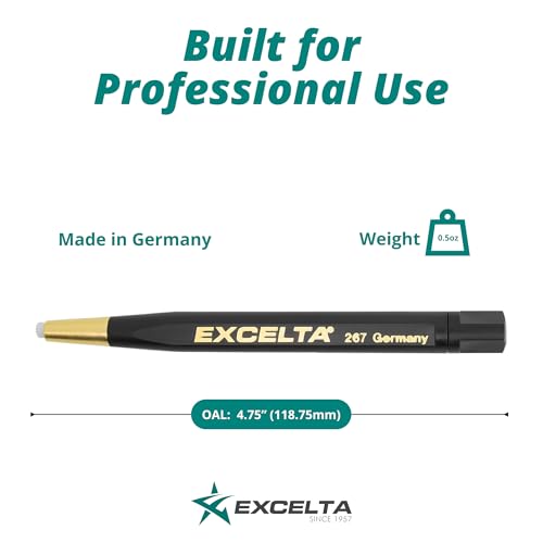 Image of Excelta 267 Fiberglass Retractable Scratch Pen Brush, Refillable Precision Cleaning Tool for Jewelry, Watches & Electronics, Rust Removal, Fine Deburring, Polishing & Electrical Contact Cleaning
