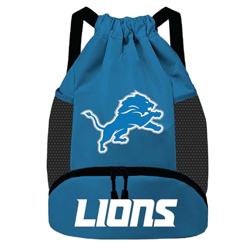 Image of NFL Detroit Lions Cinch Bag - Standard Logo Drawstring Backpack