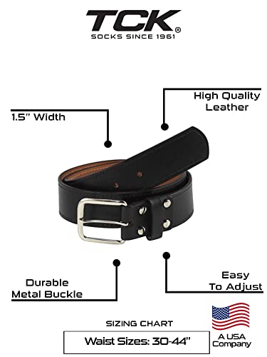 TCK Premium Leather Belt Baseball/Softball Umpires, Football/Basketball Referees, All Coaches (5 Colors, Sizes 30-44)2