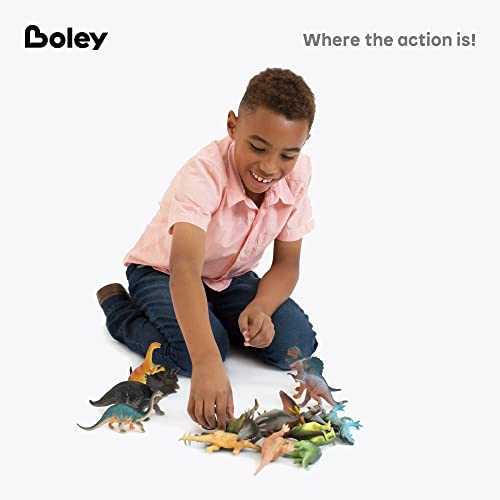 Boley Monster (15-Pack) Large 7" Toy Dinosaurs Set - Enormous Variety Of Authentic Type Plastic Dinosaurs - Great As Dinosaur Party Supplies, Birthday Party Favors, And More #TOP5