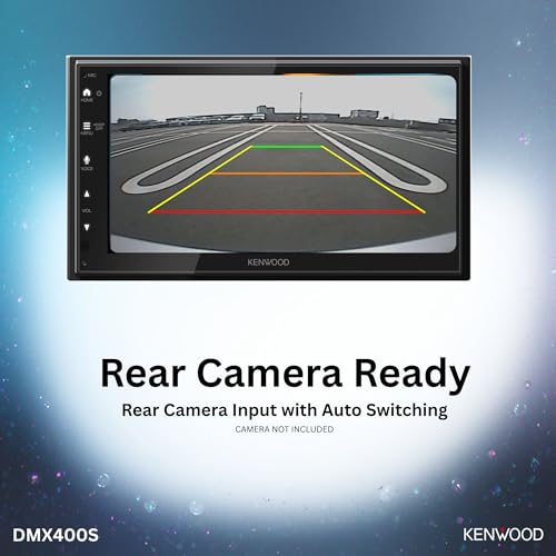 Image of KENWOOD DMX400S 6.8 inch Capacitive Touchscreen Digital Multimedia Receiver - Wired Apple CarPlay, Android Auto, Built in Bluetooth, Double DIN, Rear Camera Input, 13-Band EQ