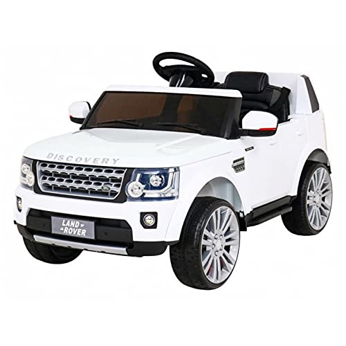 Coche eléctrico 12V Land Rover Discovery Blanco - Pack Lujo