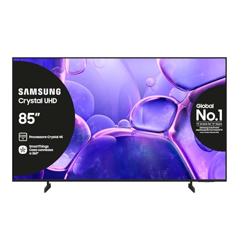 Samsung Crystal UHD 4K Smart TV 85'' UE85U8090FUXZT, Crystal 4K Processor, HDR,...