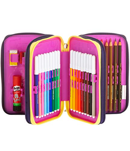 ASTUCCIO Scuola PEN PAD - FACCE DA SJ - Rosa - 3