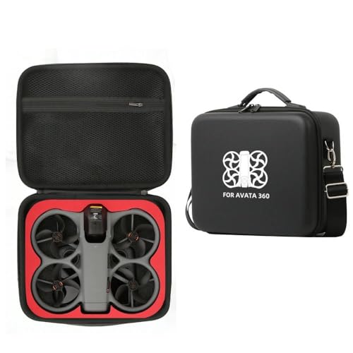 Funda para DJI Avata 360 y mando RC 2 en color negro con patrón