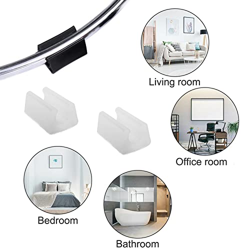 HJYZY 14mm Chair Foot Cap Plastic Post End Insert for Chair/Desk/Tube Protector White(Fit Furniture Leg Dia 13-15mm)15 pcs - Image 3