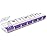 EZY DOSE Weekly (7-Day) AM/PM Daily Pill Organizer, Vitamin Case, and Medicine Container, X-Large Compartments, Arthritis Friendly, Convenient with Effortless Portability, Clear/Purple Lids, BPA Free