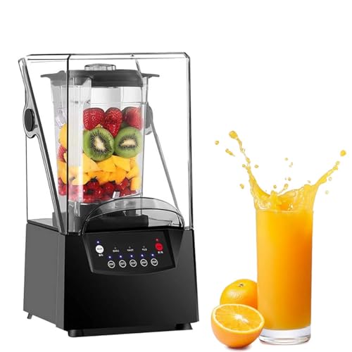 Licuadora profesional silenciosa 2200W, vaso 2 litros libre de BPA, tapa insonorizada, batidora multifunción para smoothies, frappés, sopas, cócteles y frutos secos Licuadora profesional silenciosa 2200W, vaso 2 litros libre de BPA, tapa insonorizada, batidora multifunción para smoothies, frappés, sopas, cócteles y frutos secos