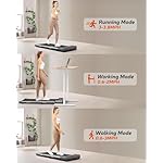 Walking Pad Treadmill, Under Desk Treadmill for Home and Office with Remote Control, Portable 2.5 HP Walking Jogging Running Machine in LED Display - Image 3