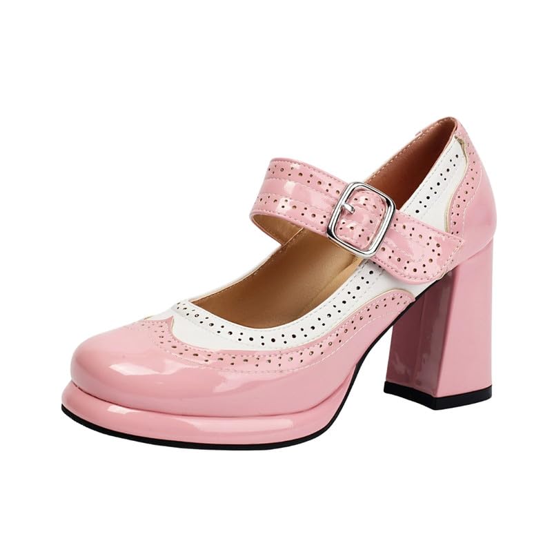 FTK® Women’s Color Matching Leather Sandals With Flower Straps Thick Bottom Heels Rubber Sole Footwear - Review, Price and Buying Guide