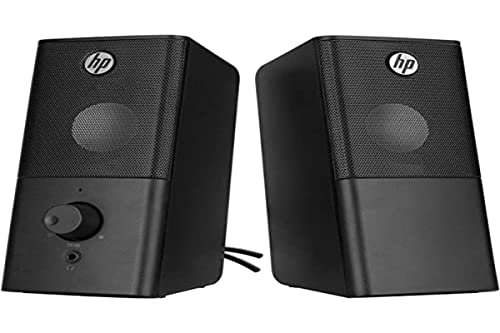 HP Multimedia Speaker DHS-2101, Dependable and Crystal Clear Sound; USB Powered; Plug and Play; Magnetically Shielded Speakers