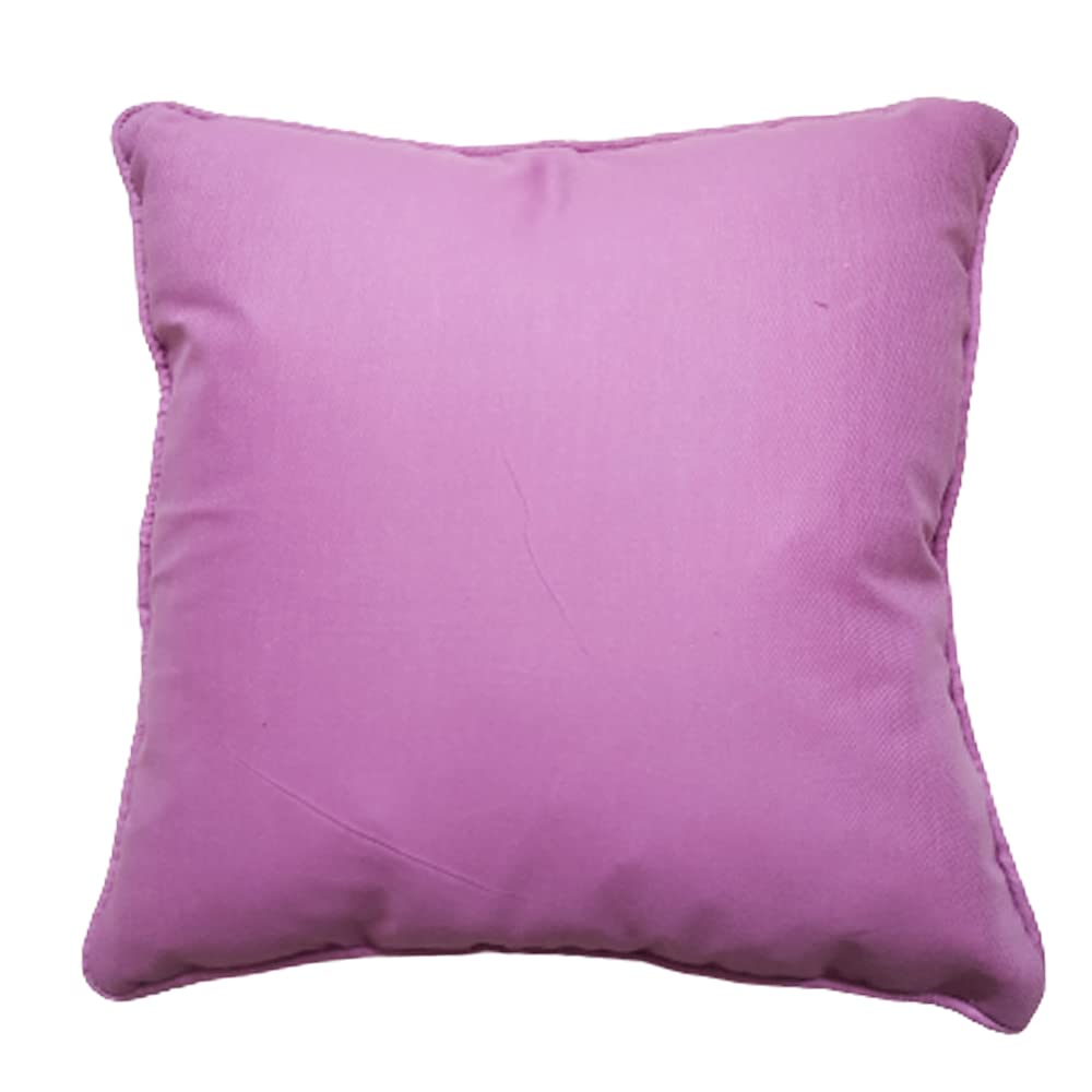 LUXELIFE The Solid Violet Cushion Cover, 18X18 INCH, Set of 1