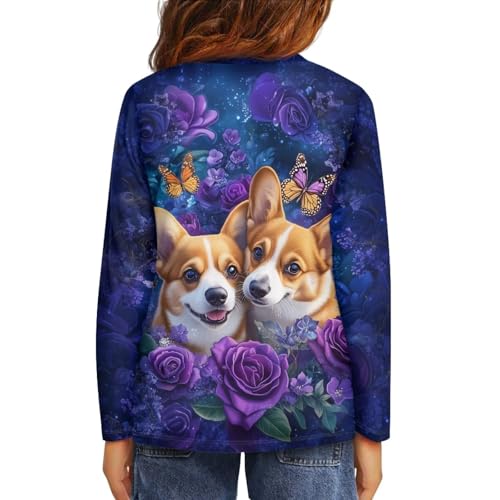 Image of Uourmeti Teens Girls Long Sleeve T Shirts Fall Outfits Boys Active Sportswear Running Tops
