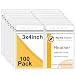 Fushing Pack of 100 Clear Plastic Vertical Badge Holders, Name Tag Holders, Card Holders (L)