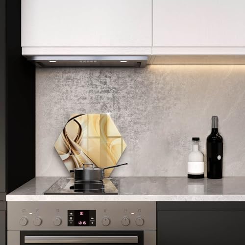 Planche à découper induction de haute qualité Wallfluent hectagonale 40cm - 4