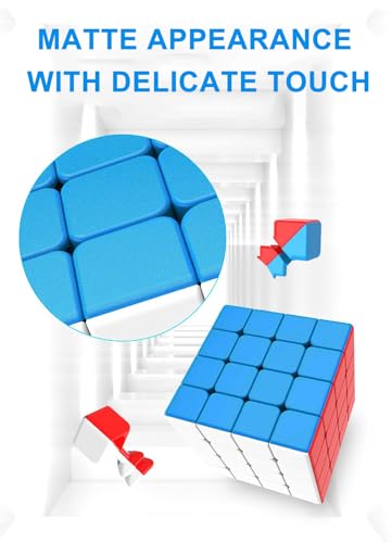 Image of CFMOUR 4x4 Speed Cube - Stickerless Magic Cubes Bundle | Moyu Meilong 4, Fast Turning, Smooth, Vivid Colour, Kids Puzzle Game, Brain Toy for Teens and Adults